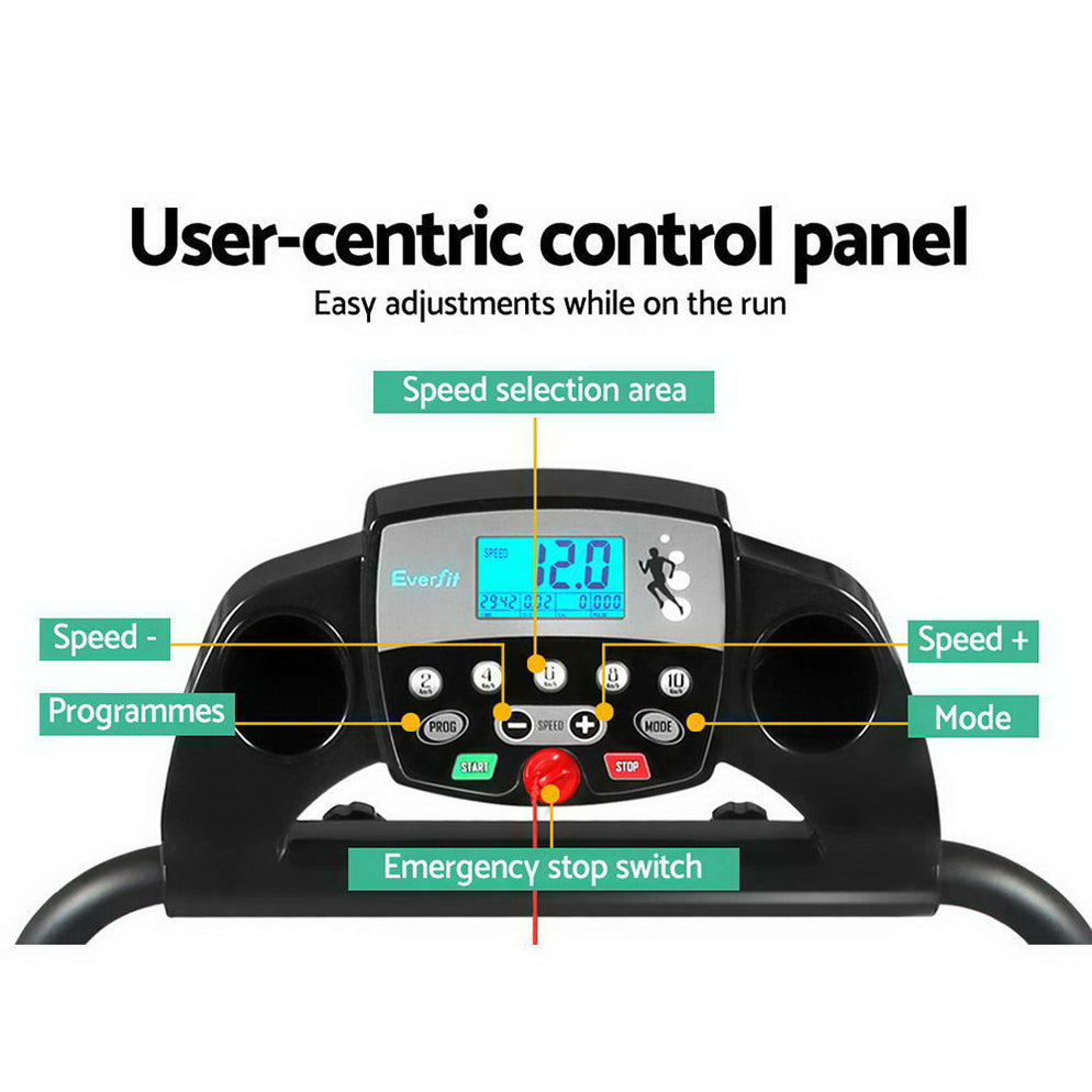 Stay fit & motivated with everfit home electric treadmill