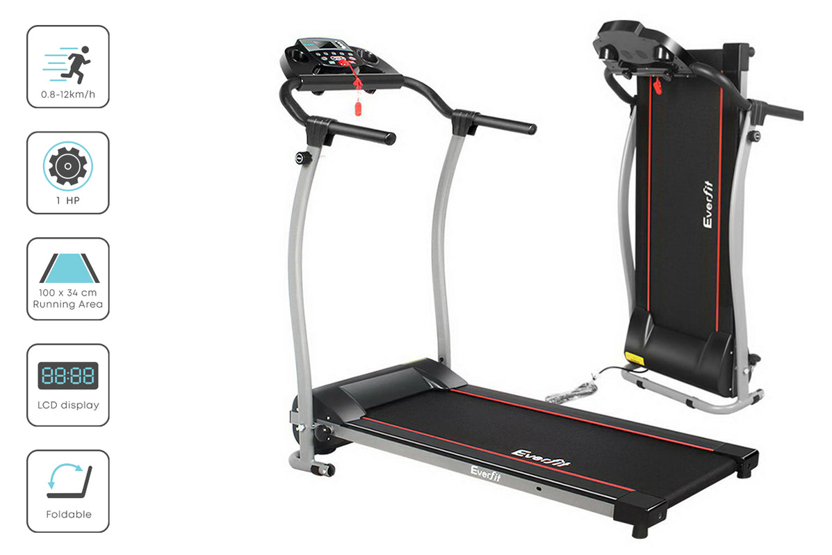 Stay fit & motivated with everfit home electric treadmill