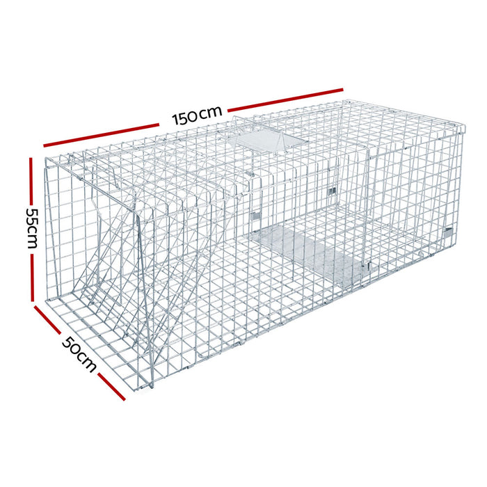 Humane Animal Trap Cage - Silver