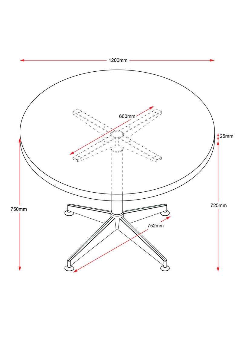 Rapidline Medium Typhoon Round Table