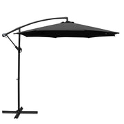 Instahut 3M Cantilevered Outdoor Umbrella Black