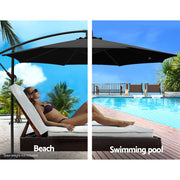 Instahut 3M Cantilevered Outdoor Umbrella