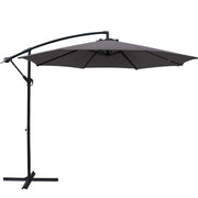 Instahut 3M Cantilevered Outdoor Umbrella Charcoal
