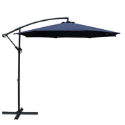 Instahut 3M Cantilevered Outdoor Umbrella Navy