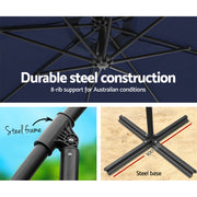 Instahut 3M Cantilevered Outdoor Umbrella
