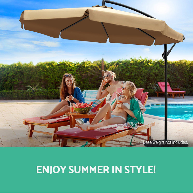 Instahut 3M Outdoor Umbrella