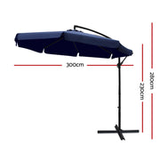 Instahut 3M Outdoor Umbrella
