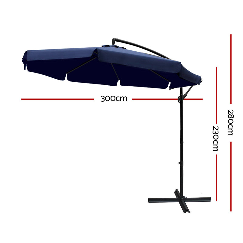 Instahut 3M Outdoor Umbrella