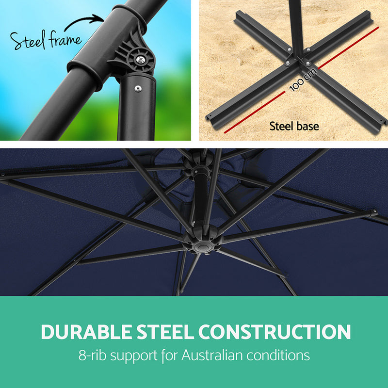 Instahut 3M Outdoor Umbrella