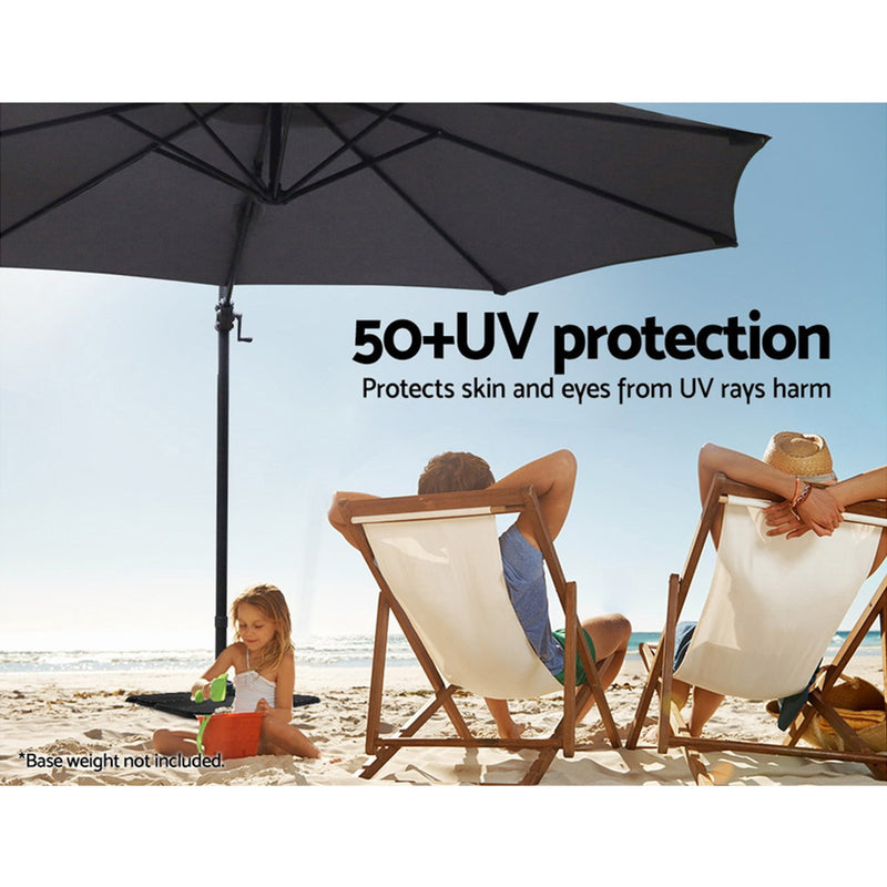 Instahut 3M Roma Outdoor Furniture Garden Umbrella 360 Degree