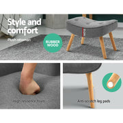 Artiss Armchair and Ottoman