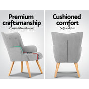 Artiss Armchair and Ottoman