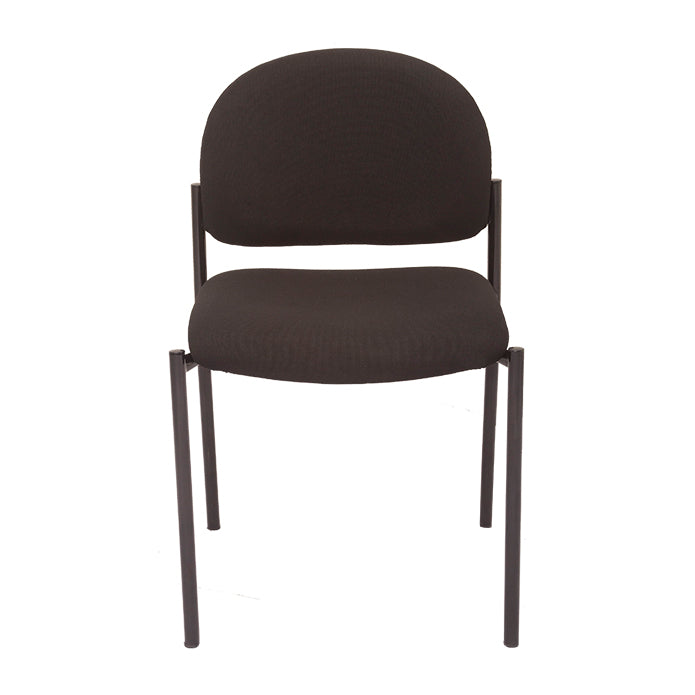 Rapidline Traditional Stacking Black Visitor Chair