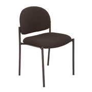 Rapidline Traditional Stacking Black Visitor Chair