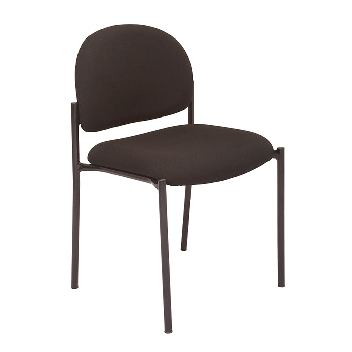Rapidline Traditional Stacking Black Visitor Chair