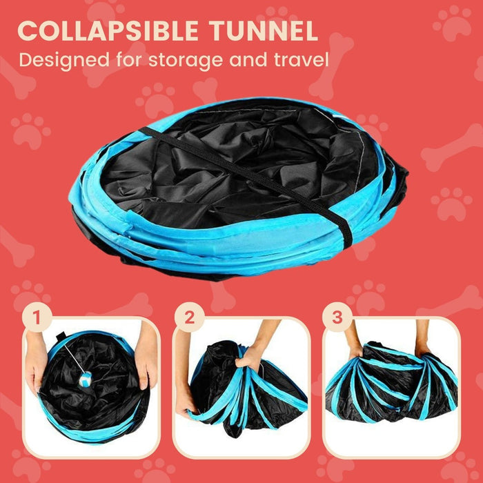 Floofi 4 Holes Cat Tunnel