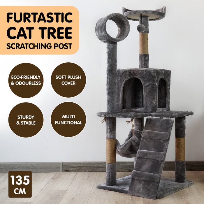 Furtastic 135cm Cat Tree Scratching Post