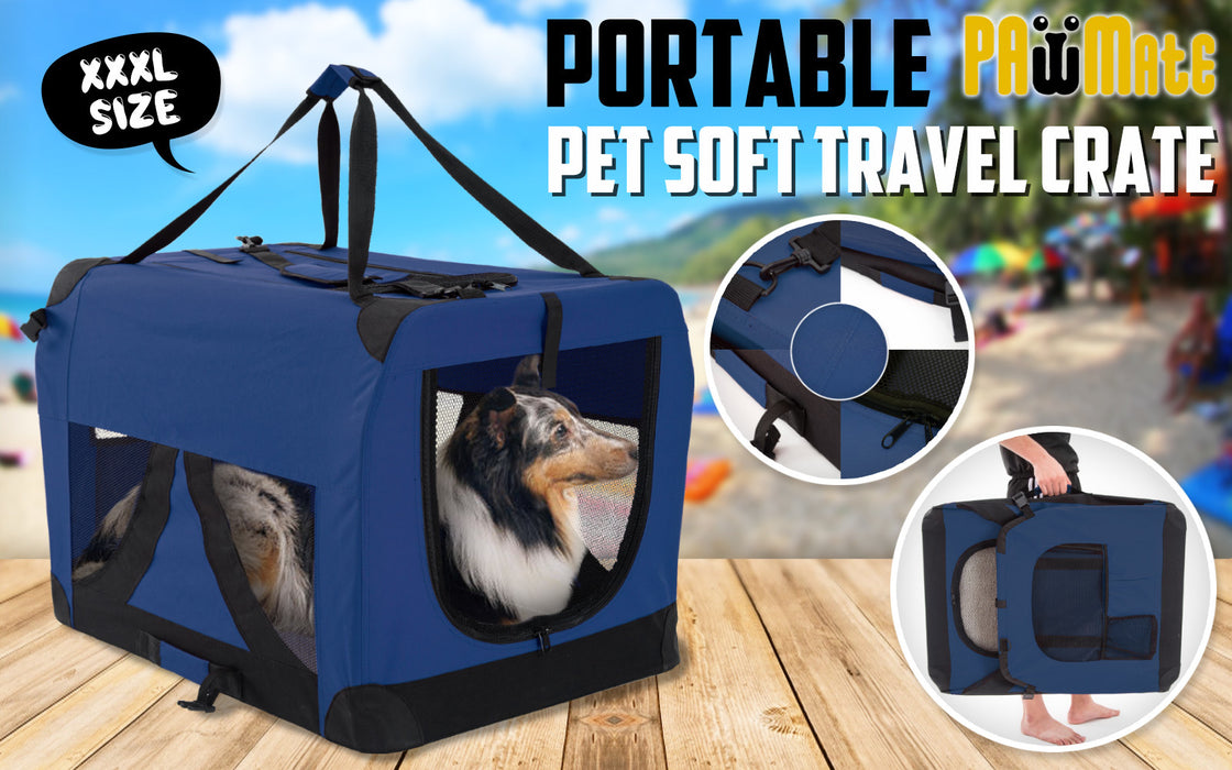 Paw Mate Portable Soft Dog Cage Crate Carrier