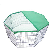 Paw Mate Pet Playpen 8 Panel Foldable Dog Cage + Cover 30in