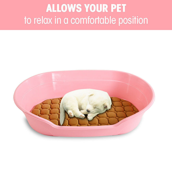 Pet Bed Plastic Dog Bedding Sleeping Resting Washable Basket