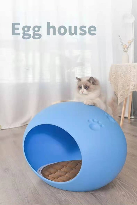 YES4PETS Medium Cave Cat Kitten Box Igloo Cat Bed House Dog Puppy House