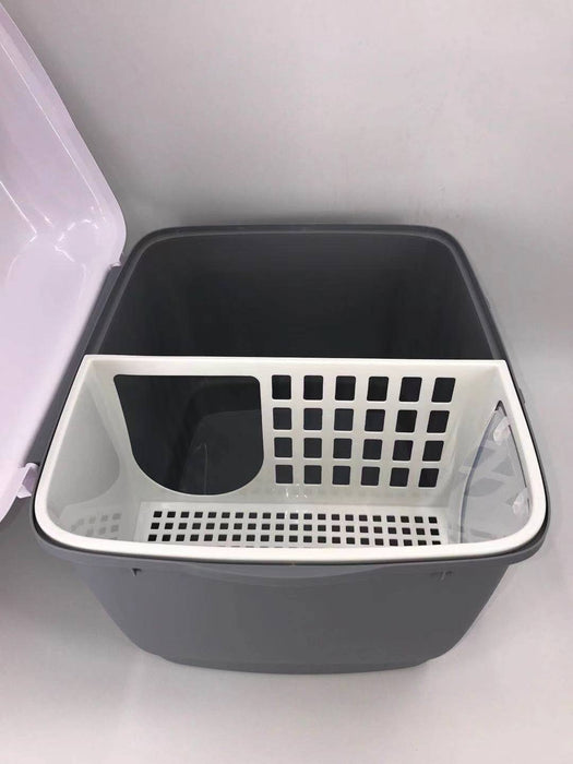 YES4PETS XL Portable Hooded Cat Toilet Litter Box Tray House with Handle and Scoop