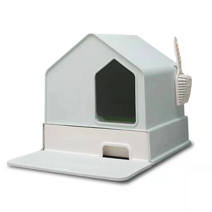 Petwiz Enclosed Cat Litter Box House