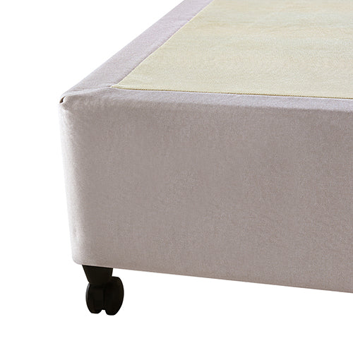 Mattress Base Ensemble Solid Wooden Slat with Removable Cover