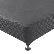 Mattress Base Ensemble Solid Wooden Slat with Removable Cover