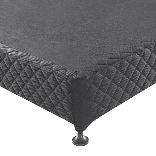 Mattress Base Ensemble Solid Wooden Slat with Removable Cover