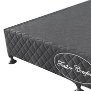 Mattress Base Ensemble Solid Wooden Slat with Removable Cover