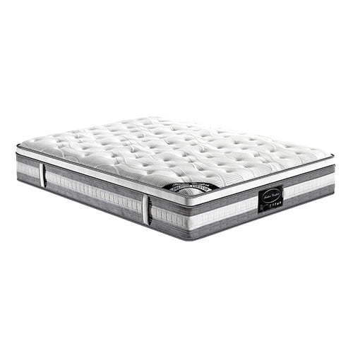 Mattress Euro Top Pocket Spring Coil with Knitted Fabric Medium Firm 34cm Thick