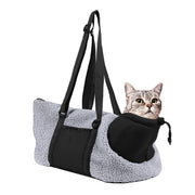 LIFEBEA Cat Carrier Comfy Shoulder Bag with Adjustable Strap Pet bag Gray