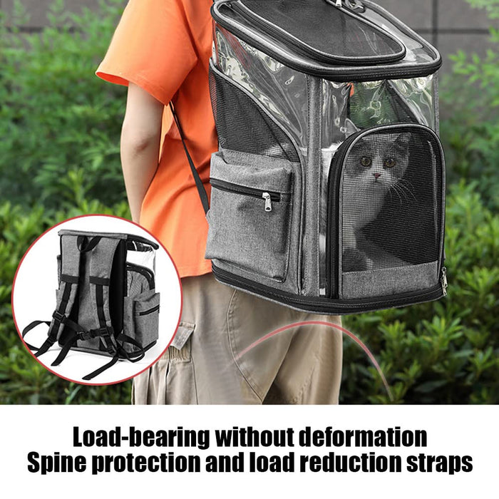 LIFEBEA Cat Pet Carrier Backpack - Dog Puppy Travel Space Carrier Bag
