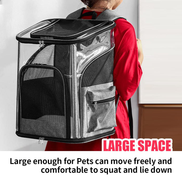LIFEBEA Cat Pet Carrier Backpack - Dog Puppy Travel Space Carrier Bag