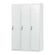 Three-Door Side by Side Office Gym Shed Storage Locker