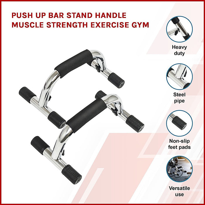 Push Up Bar Stand Handle Muscle Strength Exercise Gym