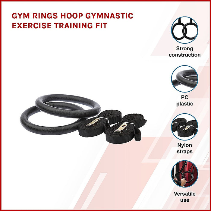 Gym Rings Hoop Gymnastic Exercise Training Fit