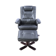 PU Leather Massage Chair Recliner Ottoman Lounge Remote
