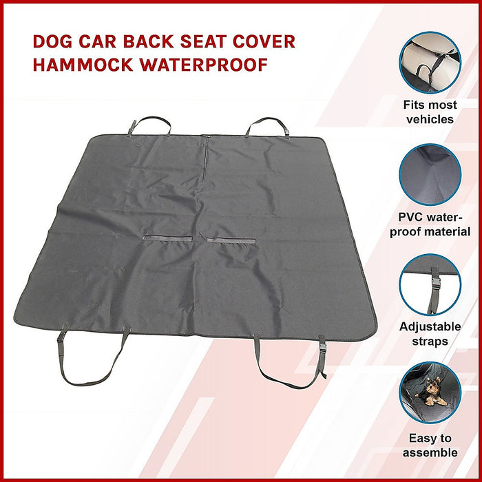Dog Car Back Seat Cover Hammock Waterproof
