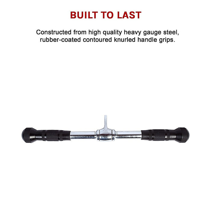 Randy & Travis Rubber Coated Solid Straight Bar Attachment