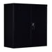 Two-Door Shelf Office Gym Filing Storage Locker Cabinet Safe- Black