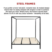 4 Four Poster King Bed Frame