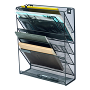 Wall Mount 6 Pocket Hanging File Sorter Organizer Folder Holder Rack Storage