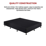 Palermo King Single Ensemble Bed Base Linen Fabric
