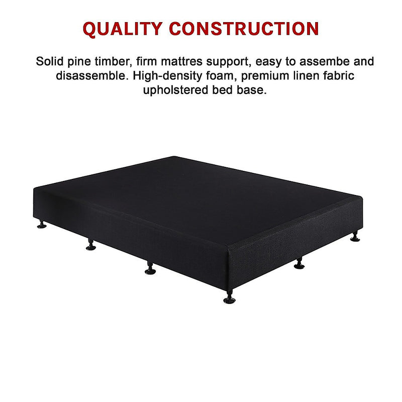 Palermo King Single Ensemble Bed Base Linen Fabric