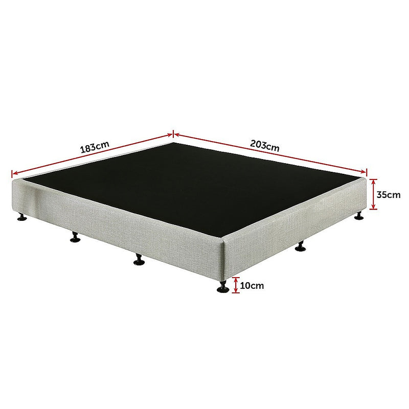 Palermo King Ensemble Bed Base Linen Fabric