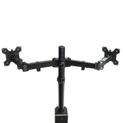 Dual LCD Monitor Desk Mount Stand Adjustable Fits 2 Screens Up To 27"