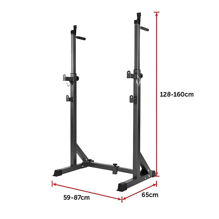 Adjustable Weight Lifting Gym Barbell Stand