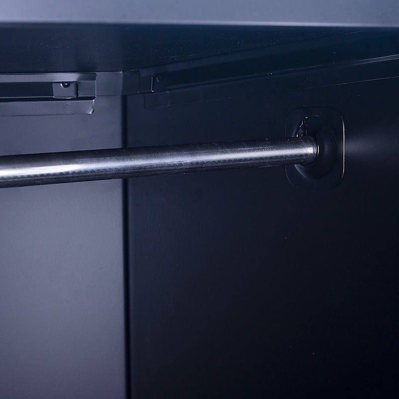 Standard Lock One-Door Office Gym Shed Clothing Locker Cabinet Black